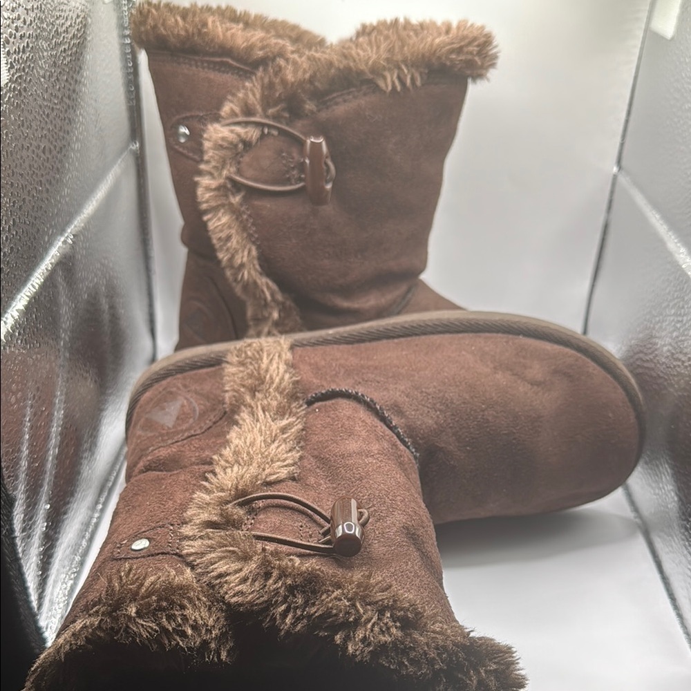 Airwalk Brown Winter Boots with Faux Fur Trim - Picture 4 of 10
